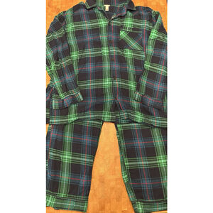 Wondershop Target Mens Flannel PJ Set Size 3XLT Green Plaid
